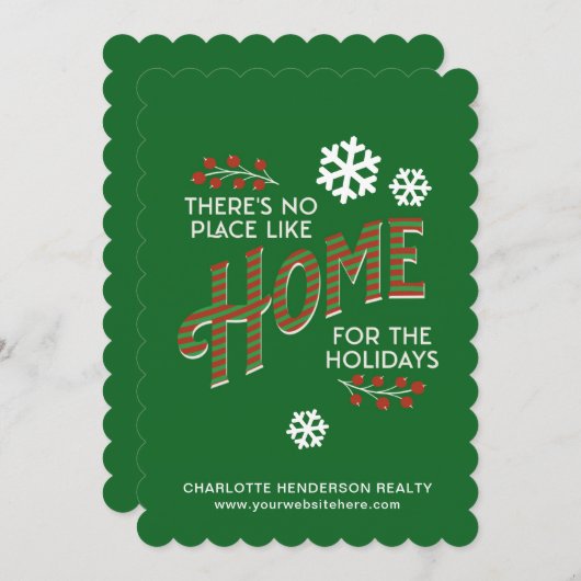 ホームフォーザホリデーズエテ実在ートクリスマス シーズンカード (正面/裏面)