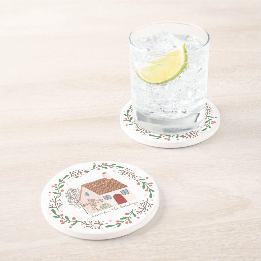 ホームフォーザホリデーズクリスマスキッチン コースター (側面)