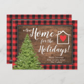 ホームフォーザホリデーズクリスマスツリー移動素朴中 ポストカード (正面/裏面)