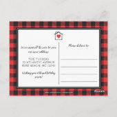 ホームフォーザホリデーズクリスマスツリー移動素朴中 ポストカード (裏面)