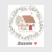 ホームフォーザホリデーズクリスマスビニール シール (シート)