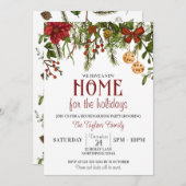 ホームフォーザホリデーズクリスマス引っ越し祝いパーティー 招待状 (正面/裏面)