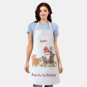 ホームフォーザホリデーズサンパーソナライズされたタスレイ エプロン (着用した状態)