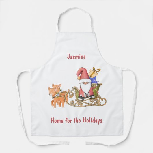 ホームフォーザホリデーズサンパーソナライズされたタスレイ エプロン (正面)