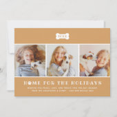 ホームフォーザホリデーズタンプレイドドッグフォト シーズンカード (正面)