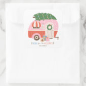 ホームフォーザホリデーズピンクキャンパー スクエアシール (バッグ)