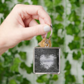 ホームフォーザホリデーズラブスノーハート写真鍵 キーホルダー (手)