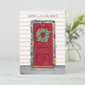 ホームフォーザホリデーズレッドウォーターカラーフロントドア シーズンカード (スタンド正面)