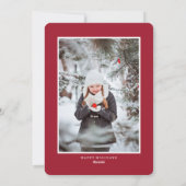 ホームフォーザホリデーズレッドウォーターカラーフロントドア シーズンカード (裏面)