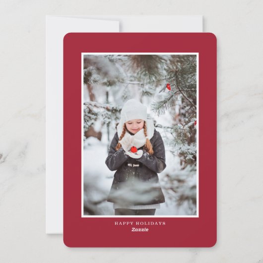 ホームフォーザホリデーズレッドウォーターカラーフロントドア シーズンカード (裏面)