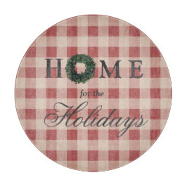 'ホームフォーザホリデーズレッドプレイドホリデー カッティングボード