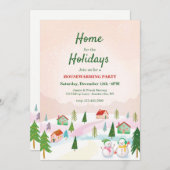 ホームフォーザホリデーズ引っ越し祝いパーティーパーティー 招待状 (正面/裏面)