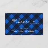 ホームフォーザホリデーブルーバッファロープレイドムービング エンクロージャーカード (正面)