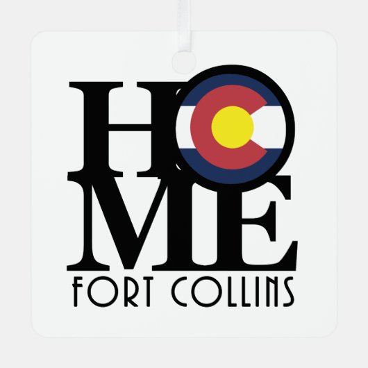 ホームフォートコリンズ メタルオーナメント (正面)