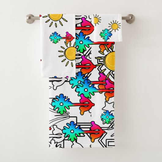 ホームフラワーサンシャインキッズプレゼント バスタオルセット (インサイチュ)
