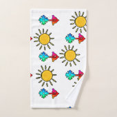 ホームフラワーサンシャインキッズプレゼント バスタオルセット (ハンドタオル)