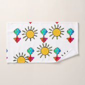 ホームフラワーサンシャインキッズプレゼント バスタオルセット (ハンドタオル)