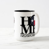 ホームフレデリスバーグテキサス州15oz ツートーンマグカップ (正面右)