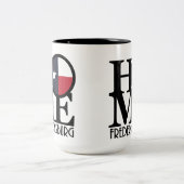 ホームフレデリスバーグテキサス州15oz ツートーンマグカップ (中央)