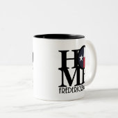 ホームフレデリスバーグテキサス州 ツートーンマグカップ (正面右)