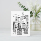 ホームブラックインクタイポグラフィ ポストカード (スタンド正面)