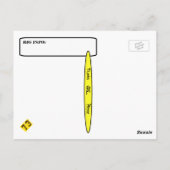 ホームブリューハムQSLカカスタマイズードだ! ポストカード (裏面)