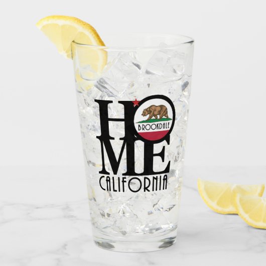 ホームブルックデールカリフォルニア タンブラーグラス (アイス正面)