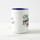 ホームブルーおもしろいトハムラジオ·シャック·マグ マグカップ (中央)