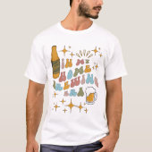 ホームブルーイングカスタムビール文字オンバック Tシャツ (正面)