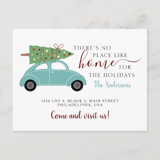 ホームブルーグリーンカーのような場所はない 案内ポストカード (正面)