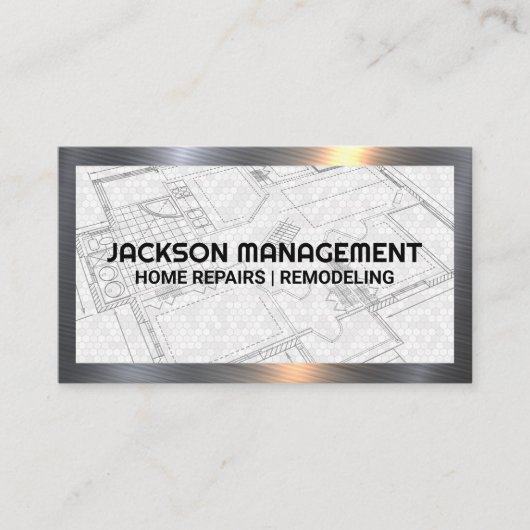 ホームブループリント |商用建築 名刺 (正面)