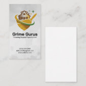 ホームブルームロゴ | クリーニングサービス 名刺 (正面/裏面)