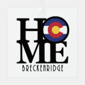 ホームブレッケンリッジコロラド メタルオーナメント (正面)