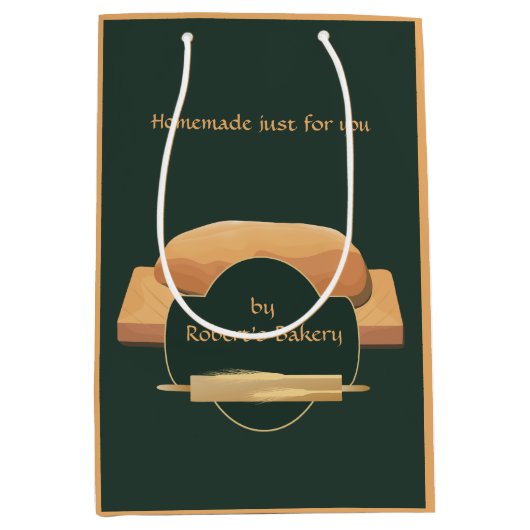 ホームブレ焼いたッドベーカリーアイコン抱き枕 ミディアムペーパーバッグ (正面)