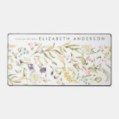 ホームプレミアムパンパスワイルドフラワーラージオフィス デスクマット (正面)