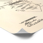 ホームプレート野球1922パテントアートオールドピーパー ポスター (角)