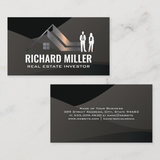 ホームプロパティロゴ |ビジネスプロフェッショナル 名刺 (正面/裏面)