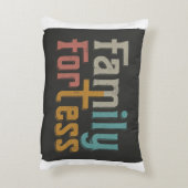 "ホームヘイブン：家族要塞アクセントピローデザイン アクセントクッション (裏面(縦))