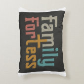 "ホームヘイブン：家族要塞アクセントピローデザイン アクセントクッション (正面(垂直))