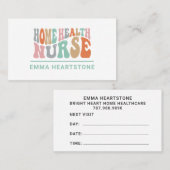ホームヘルスケアナースアポイントメントカード 予約カード (正面/裏面)