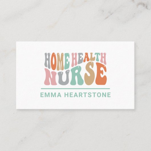 ホームヘルスケアナースアポイントメントカード 予約カード (正面)