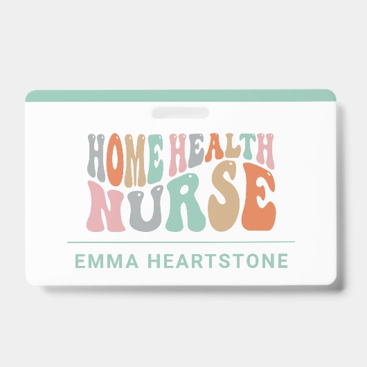 ホームヘルスケア看護師ケアギバー バッジ (表面)