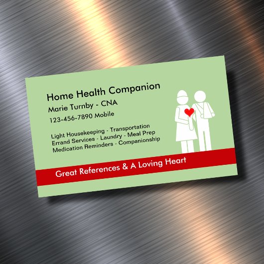 ホームヘルスコンパニオンCNA マグネット名刺