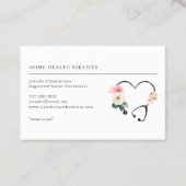 ホームヘルスナースフローラ聴診器 名刺 (正面)