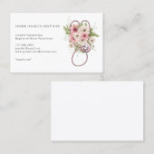 ホームヘルスナースフローラ聴診器 名刺 (正面/裏面)