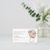 ホームヘルスナースフローラ聴診器 名刺 (スタンド正面)