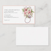 ホームヘルスナースフローラ聴診器 名刺 (正面/裏面)