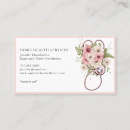 ホームヘルスナースフローラ聴診器 名刺