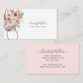 ホームヘルスナース介護者フローラ聴診器 名刺 (正面/裏面)