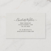 ホームヘルスナース介護者フローラ聴診器 名刺 (裏面)